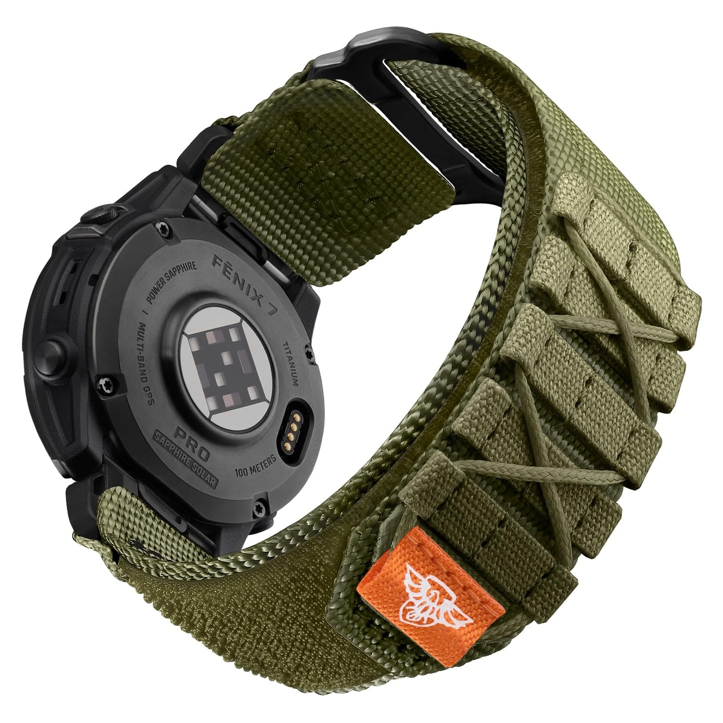 Bandletic Compatible with Garmin Instinct 2 3 Watch Bands, Rugged Tactical Nylon for Fenix 8 47mm/7/6 Pro/5 Plus, Quick Fit 22mm Strap Fit for Forerunner 965/955/945/935/Approach S70/S62/S60/Quatix