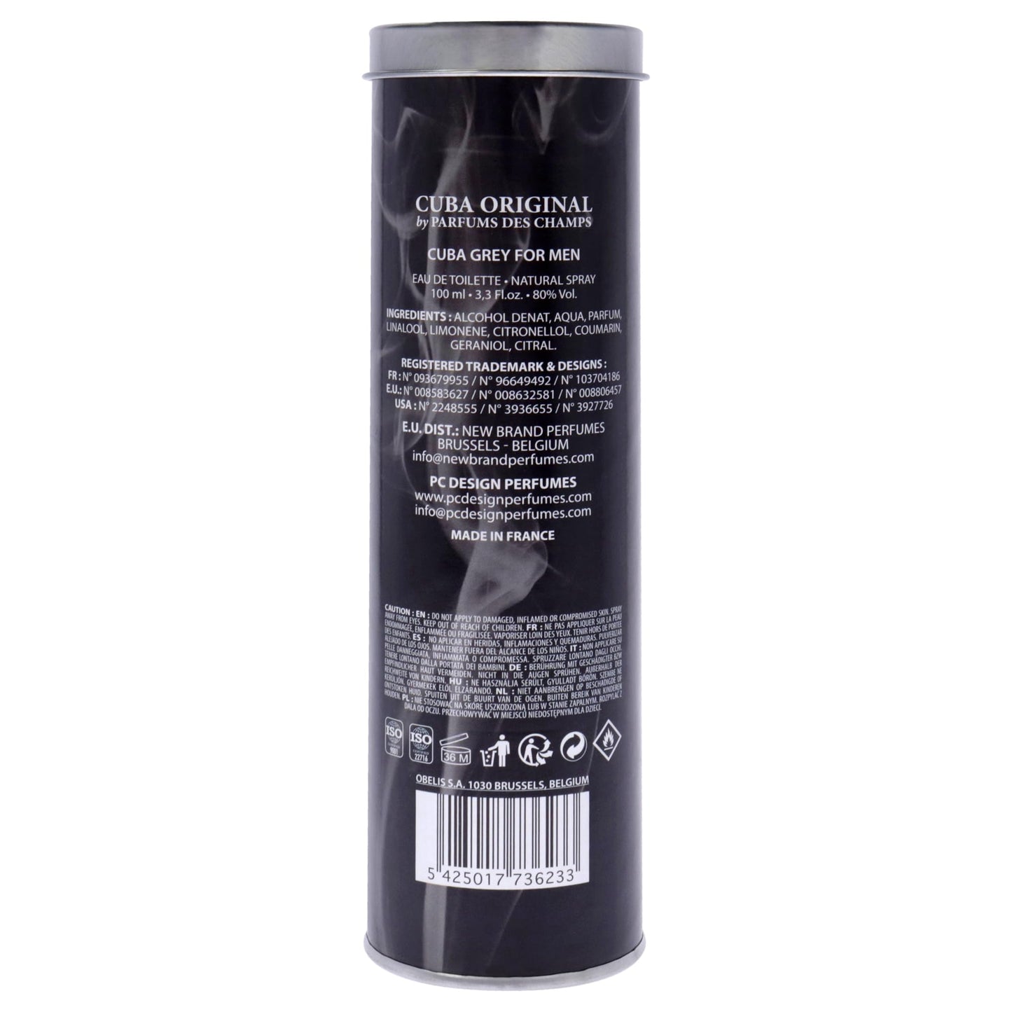 Cuba Grey By Cuba For Men Edt Spray ,3.3 Fl Oz