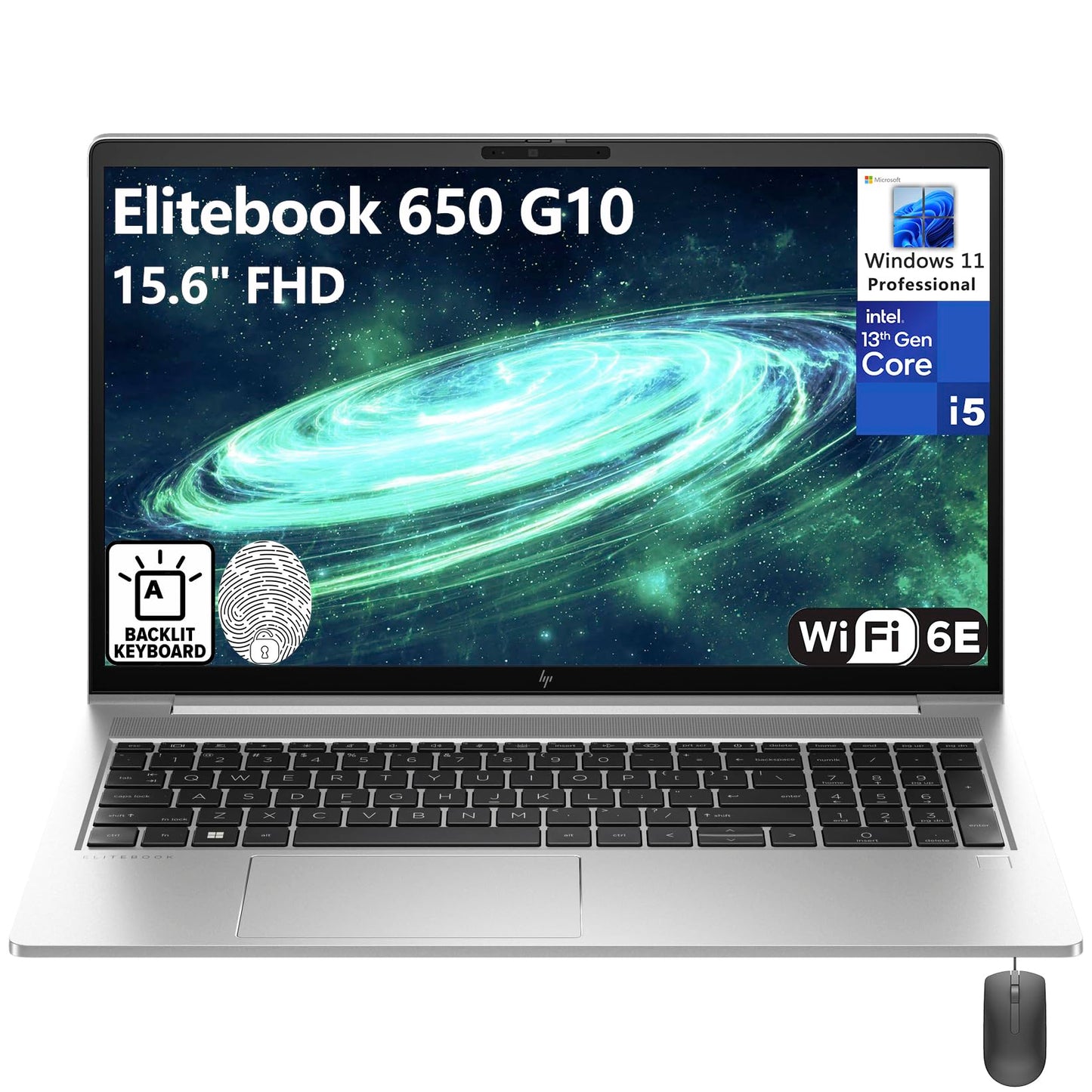 Hp Elitebook 650 G10 15.6 Fhd Business Laptop Computer, 13Th Gen Intel 10-Core I5-1335U (Beat I7-1270P), 64Gb Ddr4 Ram, 2Tb Pcie