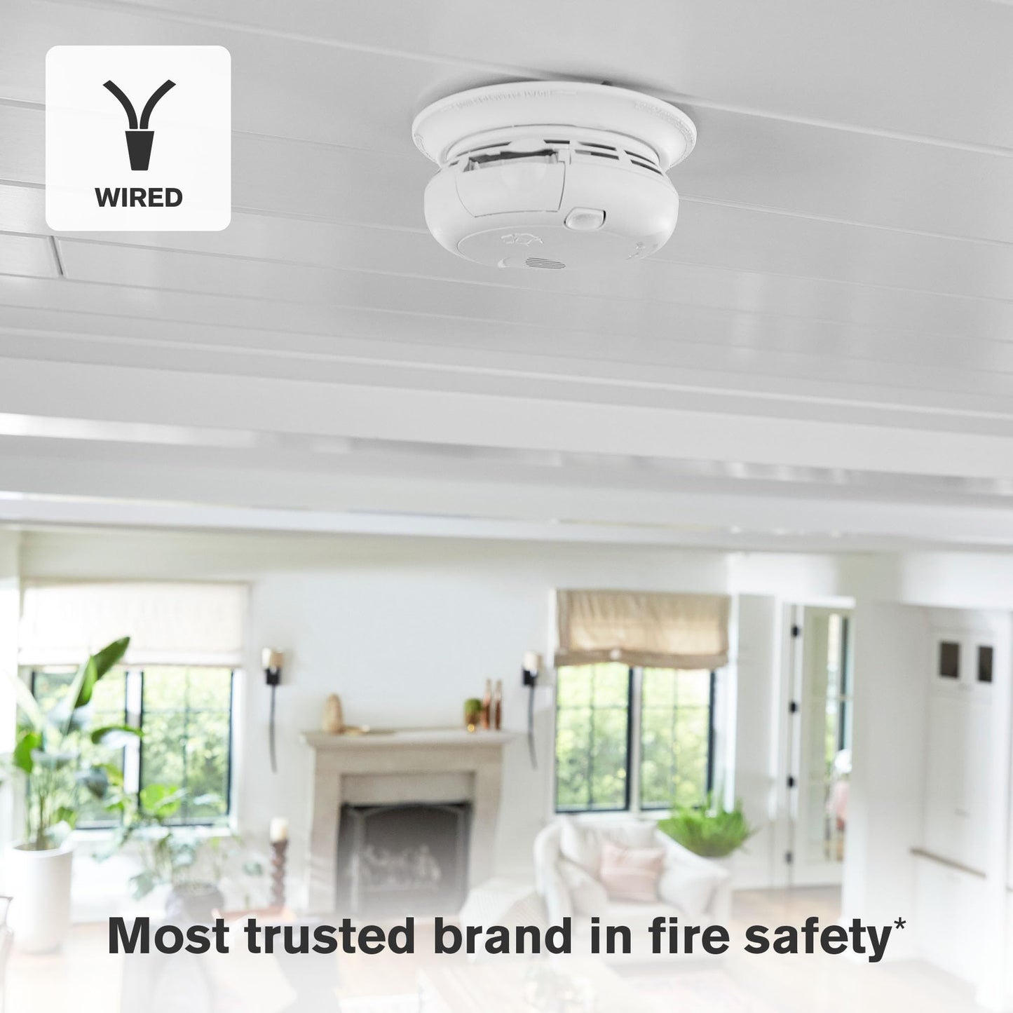 First Alert BRK Interconnect Hardwire Combination Smoke & Carbon Monoxide Alarm with Battery Backup & Voice Alerts, 1-Pack