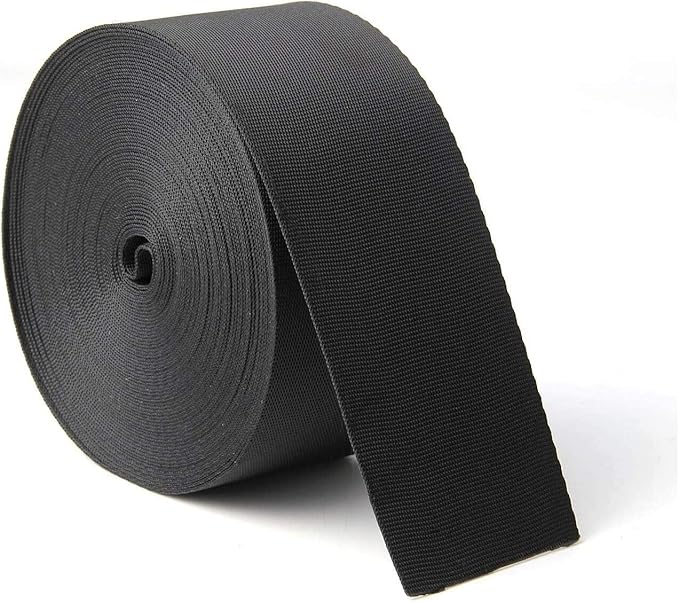 JIAKAI 2 Inch Wide 10 Yards Nylon Heavy Duty Webbing Strap，Polypropylene Heavy Straps for Bags, Hammocks, Outdoor Climbing...