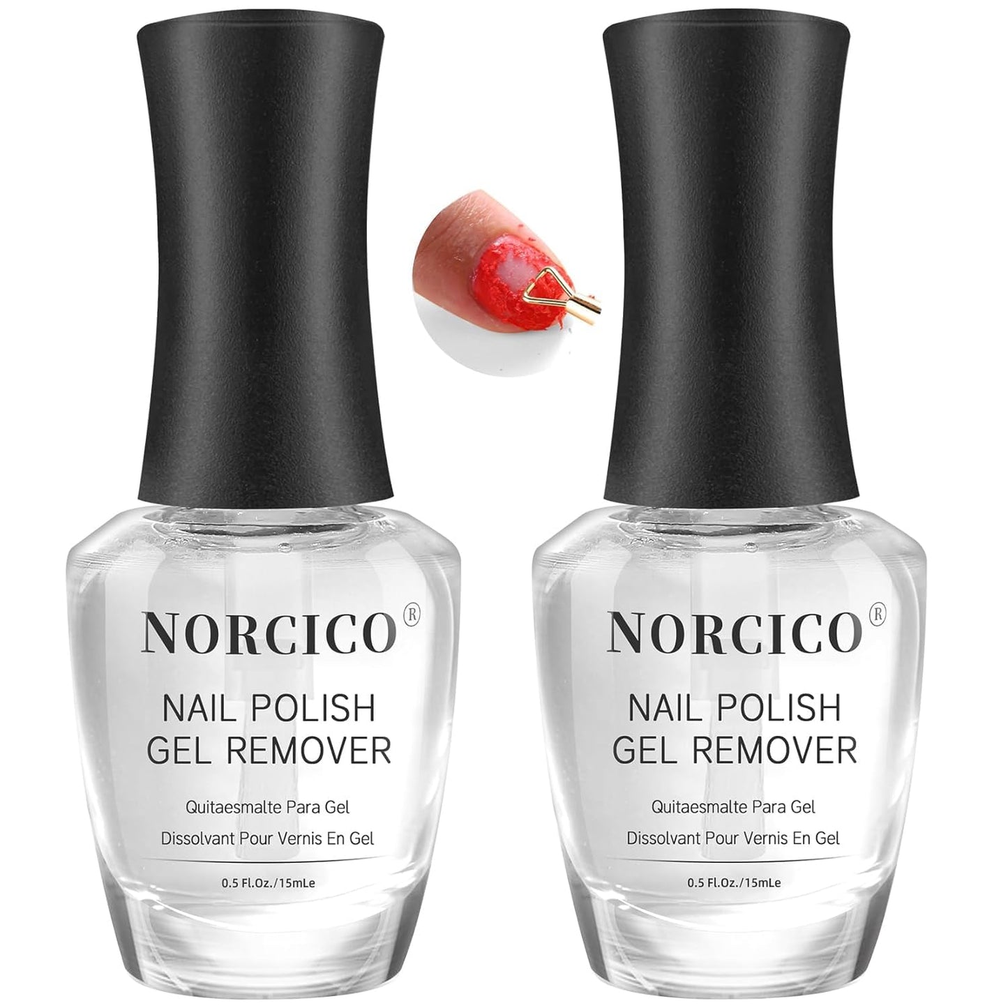 Gel Polish Remover, Professional Gel Remover for Nails, Quick & Easy Polish Remover In 3-5 Minutes, No Need for Foil Soaking Or