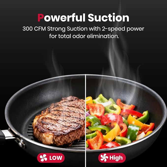 GASLAND 30 Inch Over the Range Microwave Oven, 1.7 Cu.ft Over Stove Microwave, 1000W with 10 Power Levels, Sensor Cooking, One Touch Cooking, 300 CFM, LED Lights, Black Microwave for Kitchen