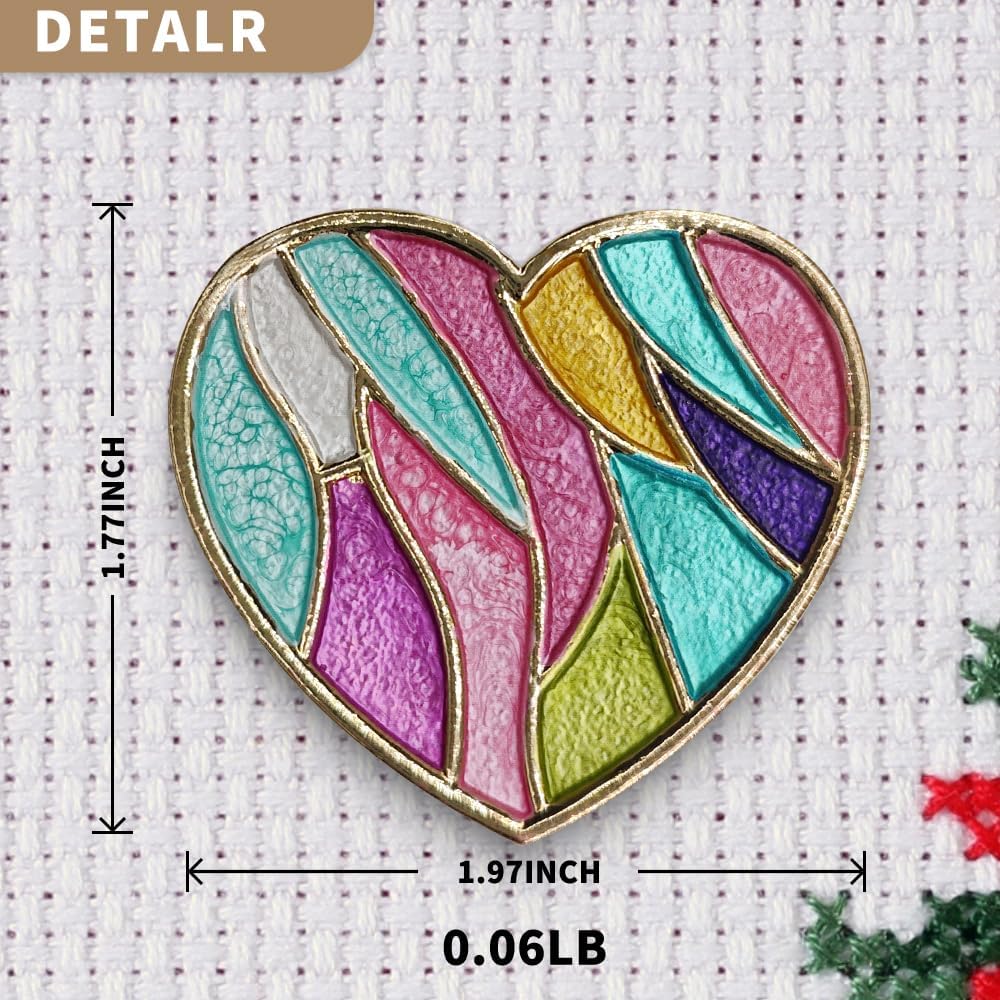 Needle Minder Magnet, Magnetic Needle Minder, Needle Minders Magnetic Cross Stitch Accessories, Magnetic Needle Holder, Life Tree, Butterfly, Cats, Owl, Heart (Love)