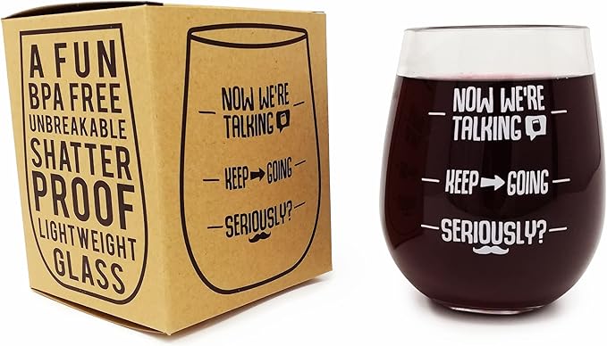 Wine Gift Basket - This Wine Gift Box Contains 13 Wine Gifts For Women - A Wine Basket with Funny Socks, Wine Stoppers, Wine Tote, Coasters and a Funny Wine Glass.