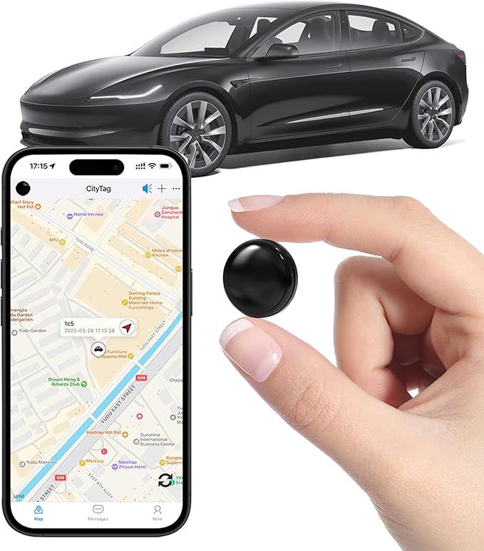 GPS Tracker for Vehicles - Hidden Tracking Devices for Cars, GPS Tracker for Vehicle No Monthly Fee, Car Tracker Device wi...