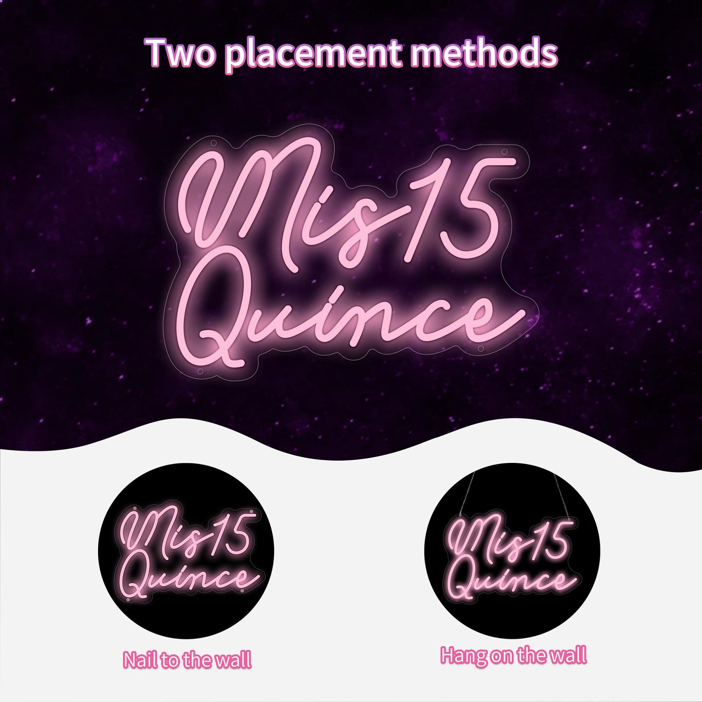 Moneter Mis 15 Quinceanera Neon Signs For Wall Decor Neon Lights For Bedroom Led Signs Suitable For Quinceanera Christmas Birthday Party Unique Gift For Girls