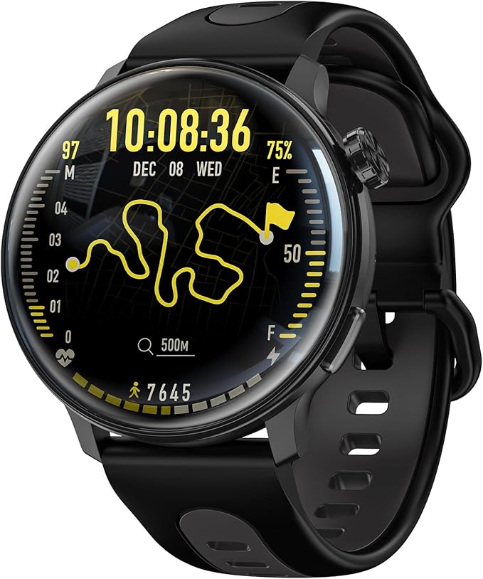 Smart Watch for Men Women GPS, 1.43'' AMOLED Smartwatch with Compass/Barometer/Altimeter 100+ Sports Fitness Tracker with ...