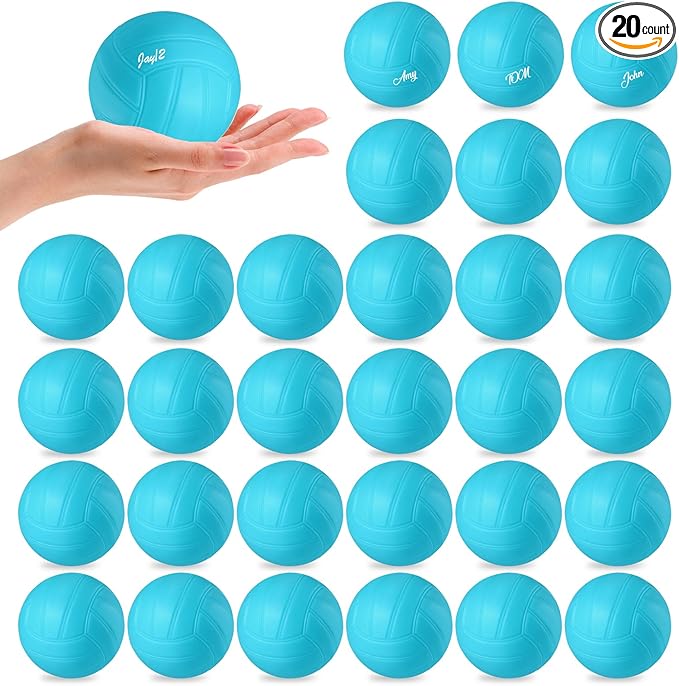 SMAODSGN 20 PCS 4 Inch Mini Volleyball Balls Miniature Volleyballs Roundnet Game Replacement Balls Little Volleyball Gifts...