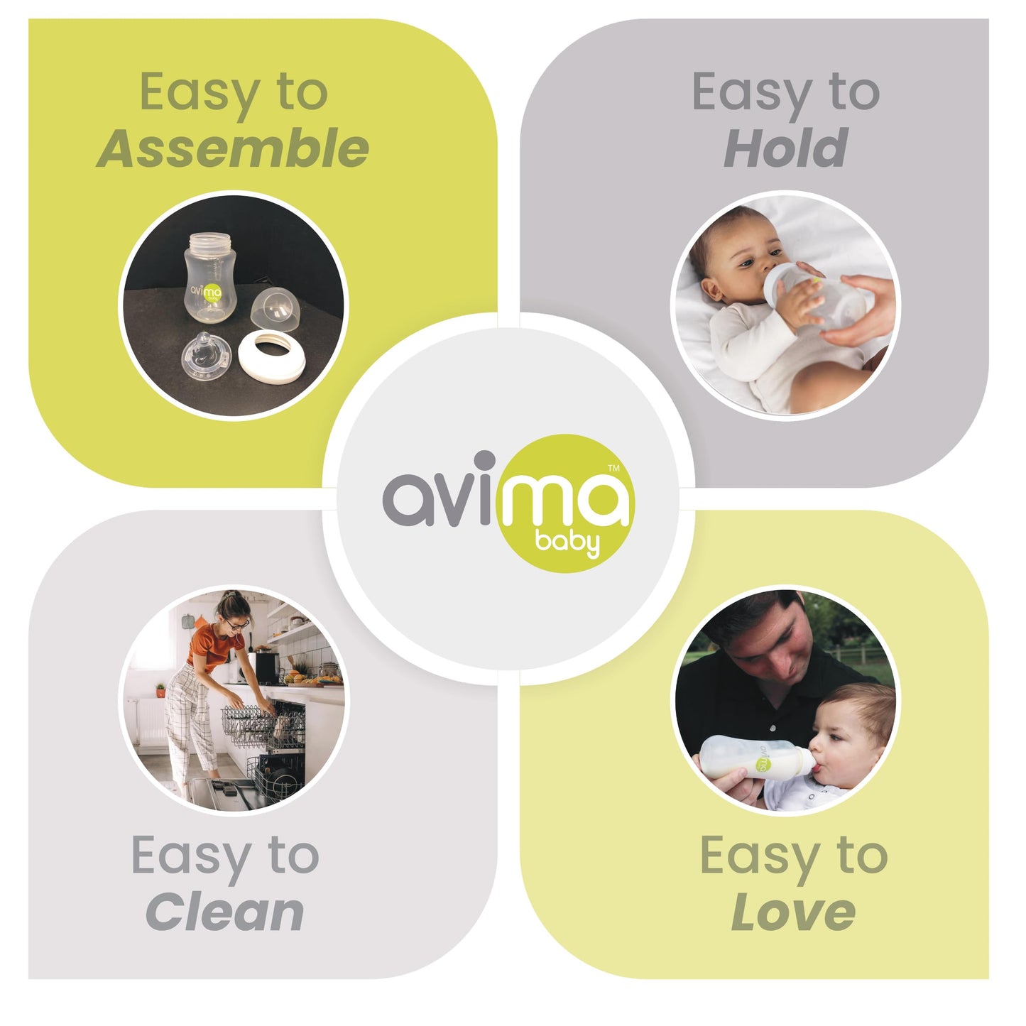 Avima Baby Anti Colic Nipples for Wide Neck Bottles, Silicone Breast Like Nipples - 0 to 12+ Months (Pack of 6) (Fast Flow)