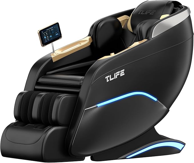 TLIFE Massage Chair Full Body, 160°Zero Gravity Recliner with Body Scan, 50" SL-Track Shiatsu Massage Chair, Fixed Point M...