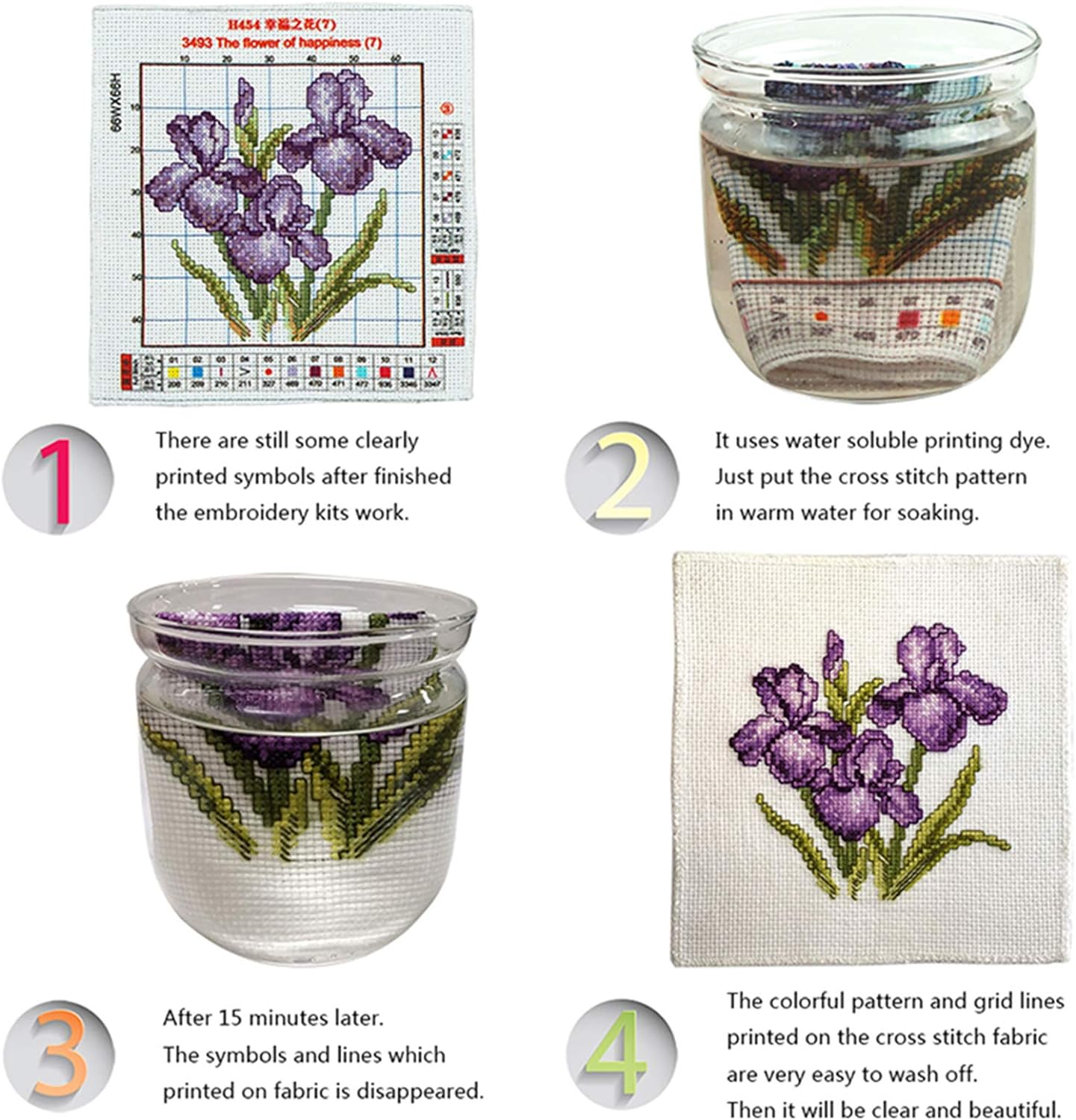 Funchey Stamped Cross Stitch Kits, DIY Cross Stitch Pattern for Adults Beginners Needlepoint Kits Embroidery Kit Arts and Crafts 11CT-A Fairyland on Earth 16x20 inch