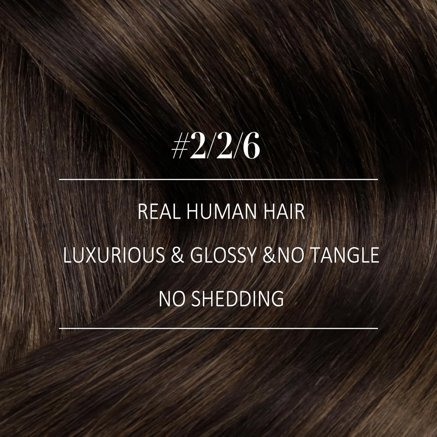 YoungSee 150G Clip in Human Hair Extension Balayage Hair Extensions Clip ins Dark Brown Mix Medium Brown Highlights Brown Balaya