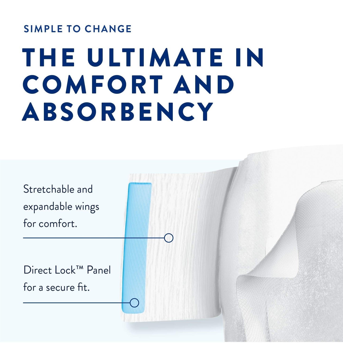 Prevail Air Plus Daily Brief | Size 1 | Breathability | Ultimate Absorbency | 80 Count