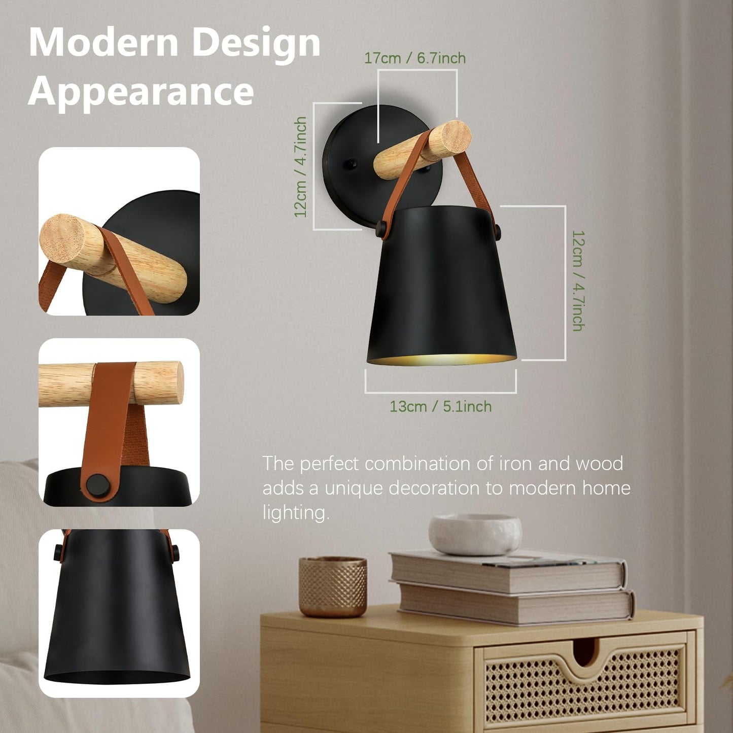 Troconce Battery Operated Wall Sconces Set Of Two  Dimmable Battery Powered Wall Sconces Lamp  Black Cordless Wall Sconce With Remote Control  Indoor Wireless Wall Mounted Lamp For Bedroom Living Room
