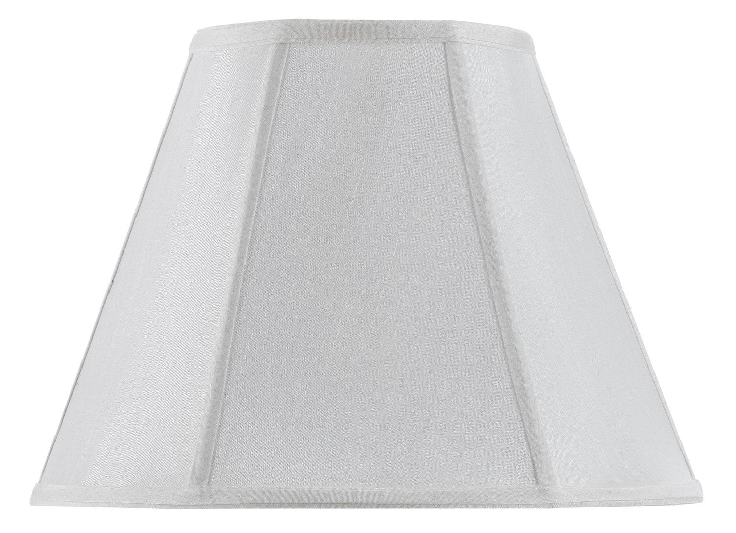 Cal Lighting Vertical Piped Basic Empire Shade, 16-Inch, Metal, White, Model CALSH-8106/16-WH