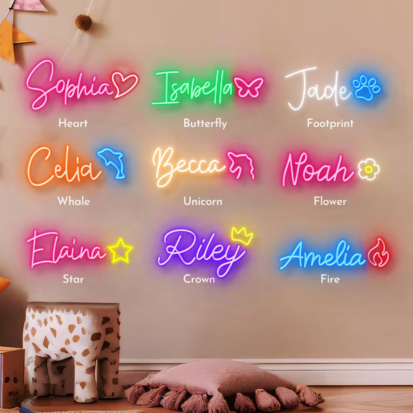 Ysmnde Custom Neon Signs Personalized  Dimmable Led Neon Light Sign Customizable For Wall Decor  Birthday Wedding  Party  Festival Gift