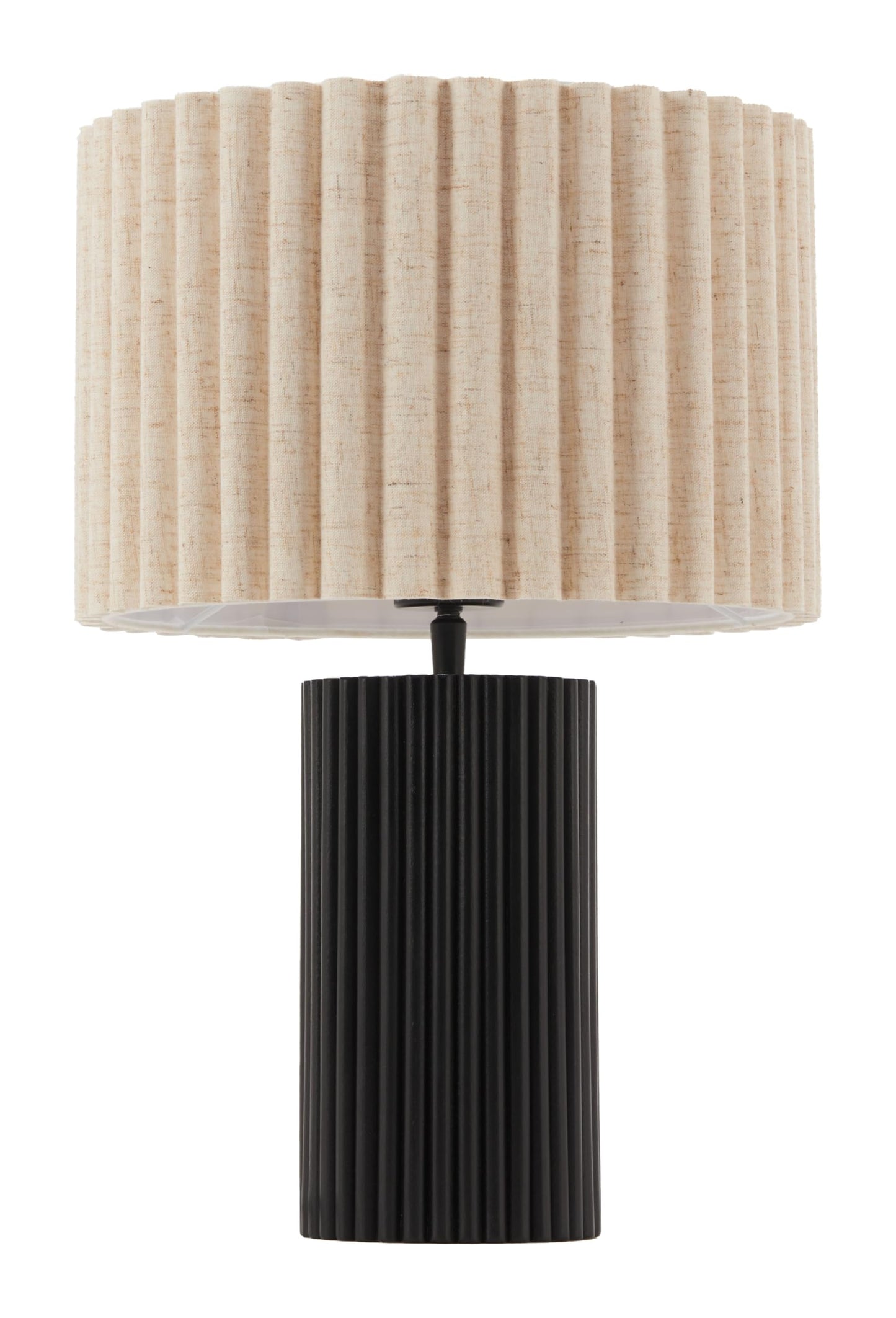 Zuo Aurora Table Lamp - Medium Size, Plastic, Beige & Black, Model 56182