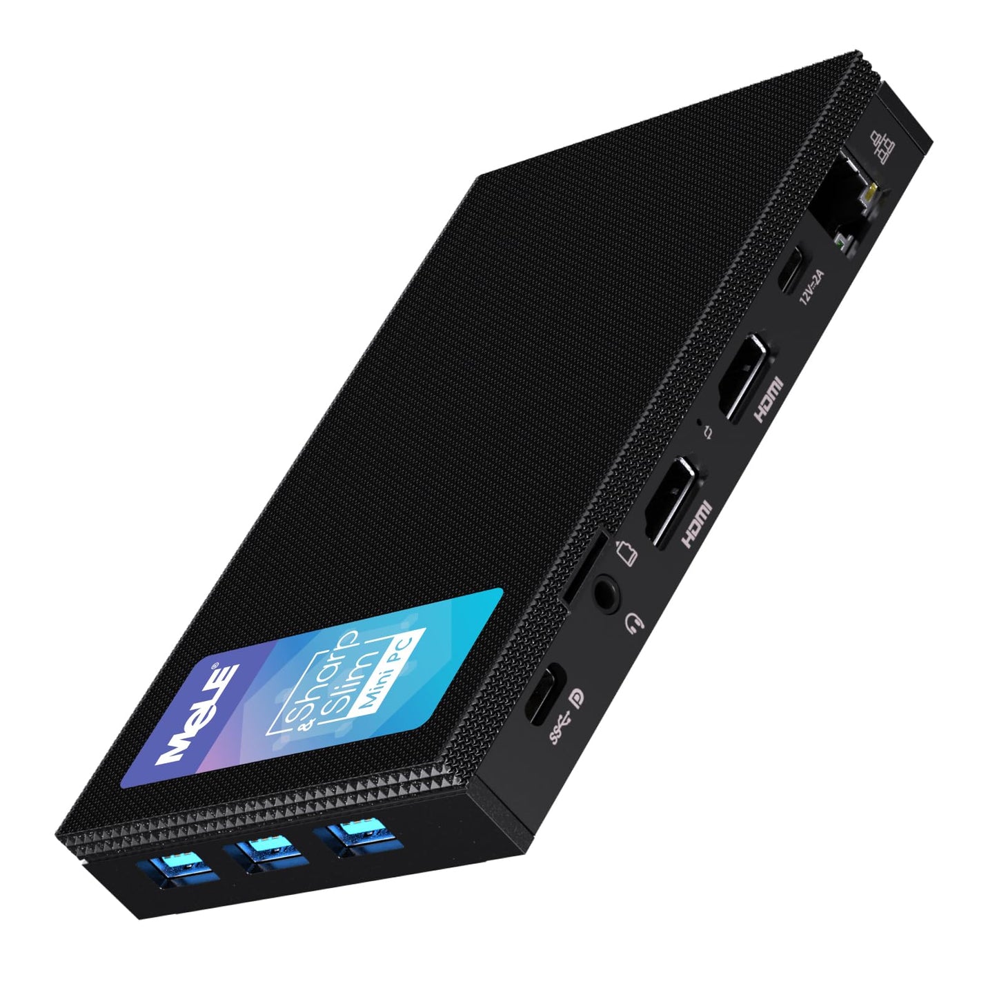 Mele Quieter3C Fanless Mini Pc 16Gb Ram 512Gb Storage Slim Desktop Pc Celeron N5105(Up To 2.9Ghz) Micro Computer Usb-C Dual Hdmi