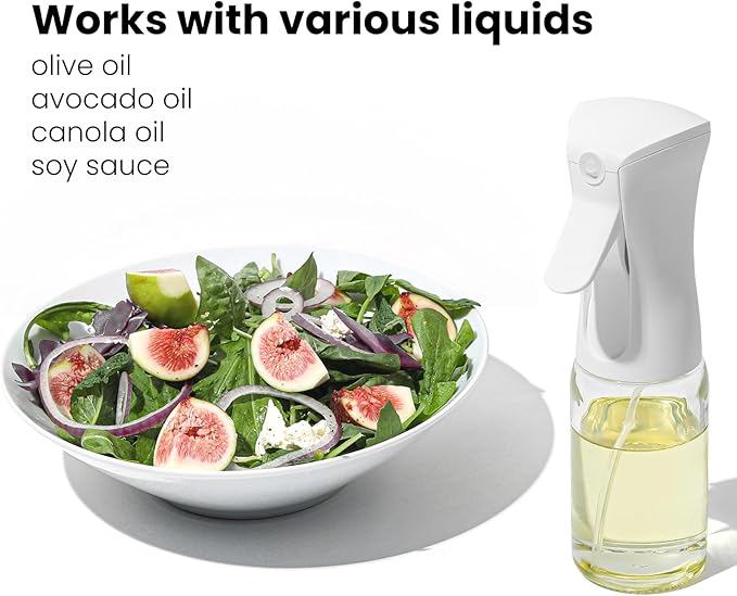Mistifi Glass Oil Sprayer/Mister 5.1 fl oz (150ml), For Cooking Oil, Olive Oil, Soy Sauce, Vinegar, Non-Aerosol Refillable Dispenser, Spray Bottle (FS886)