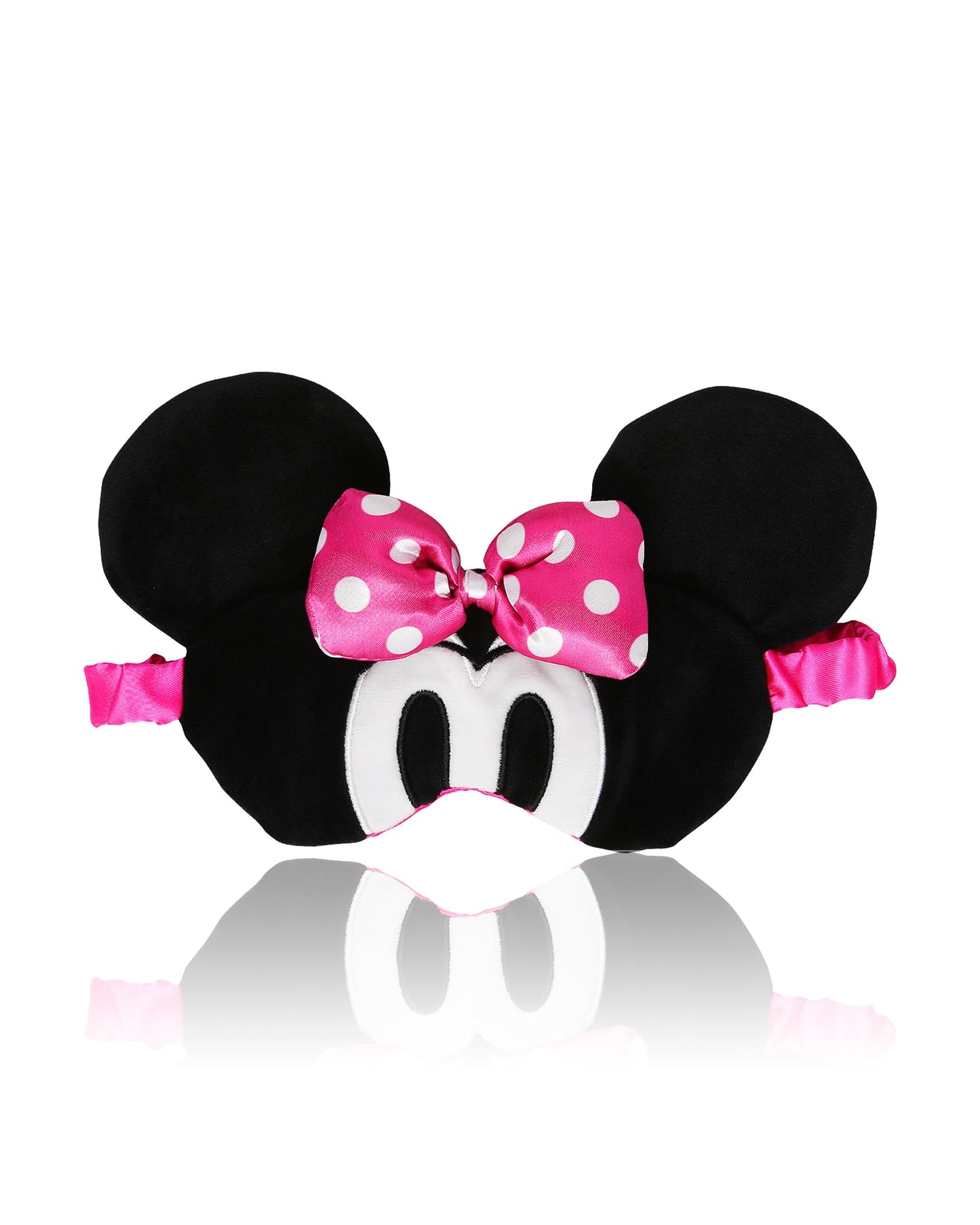 Minnie Mouse Sleep Mask for Official License, Minnie Eye Mask for Sleeping with Ears and 3D Bow