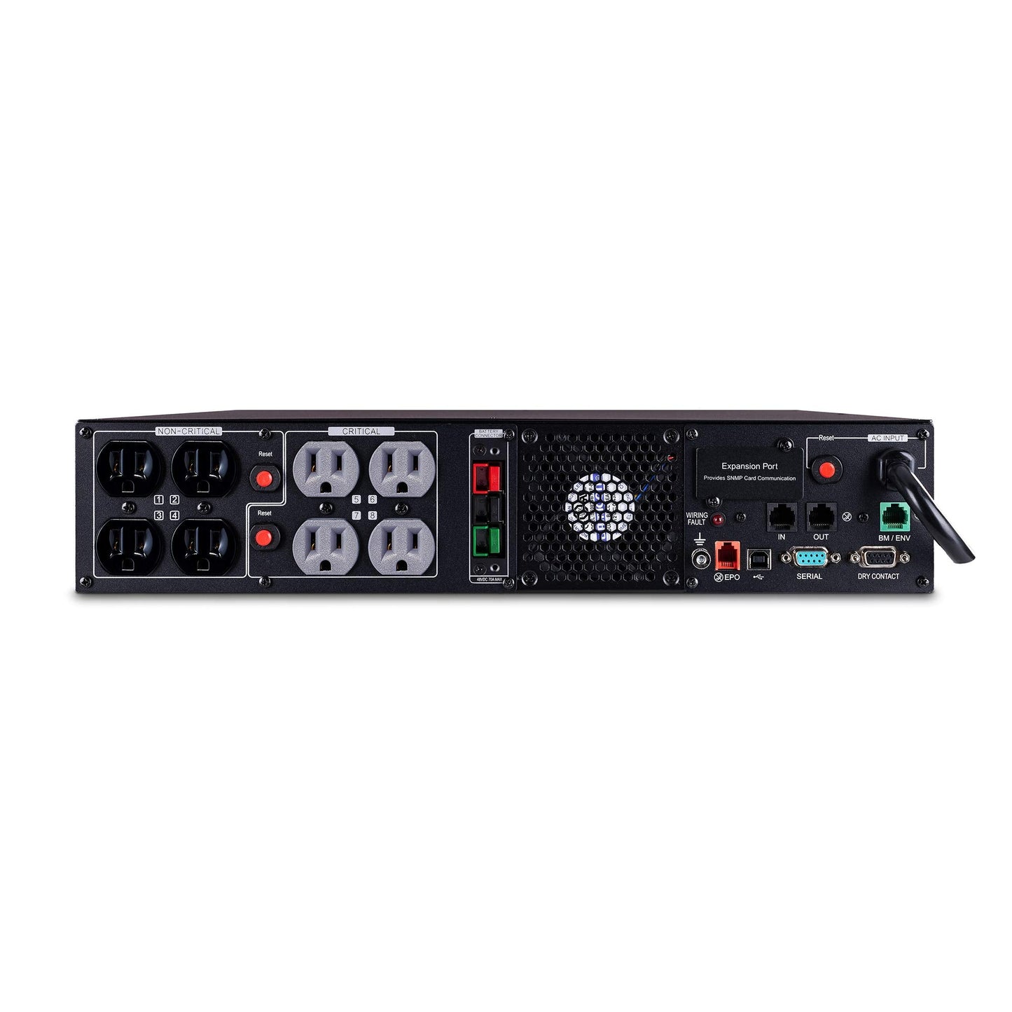 Cyberpower Pr1500Rtxl2U Smart App Sinewave Ups System, 1500Va/1500W, 8 Outlets, 2U Rack/Tower, Avr, Ebm Option