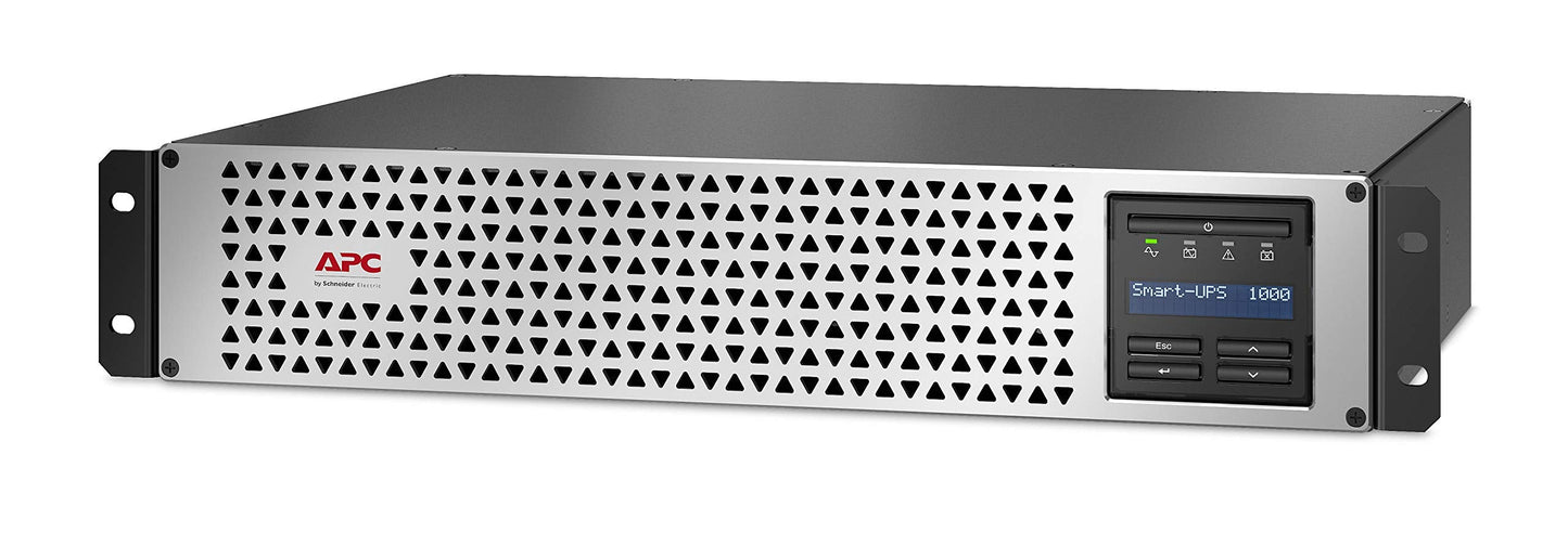 Apc Ups, 1000Va Smart-Ups Lithium-Ion Ups With Smartconnect And Nmc, Smtl1000Rm2Ucnc, Pure Sine Wave, Short-Depth 120V Uninterru