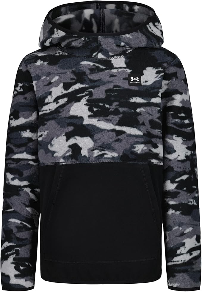 Under Armour boys Pullover Hoodie Sweatshirt, Soft & Comfortable Fleece, Outdoor Collection