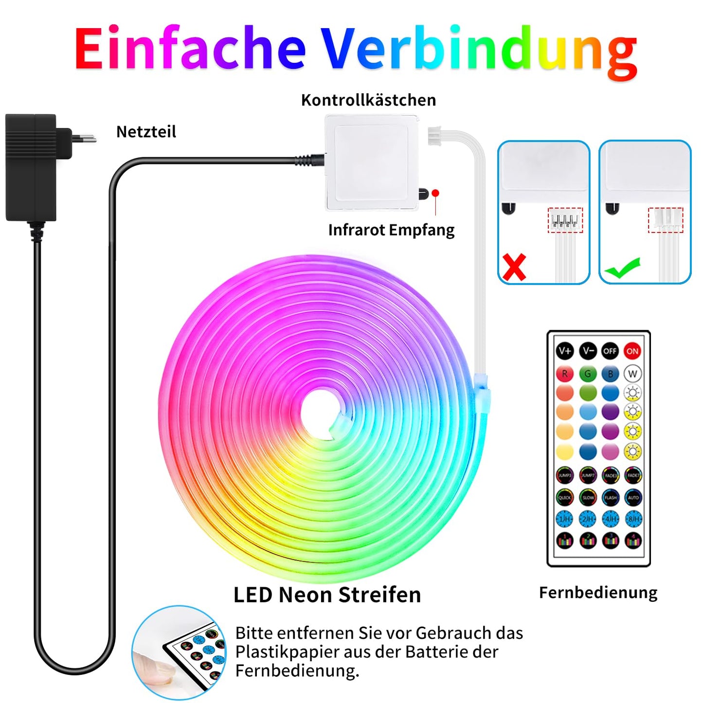segrass 132FT Neon LED Rope Lights IP65 Waterproof LED Lights for Bedroom Flexible LED Light Strip with Remote/APP Control RGB Lighting Strip for Indoors Outdoors Bedroom Room Home Décor