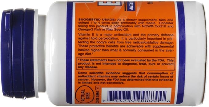 Vitamin E-200 IU 100 Softgels (Pack of 2)