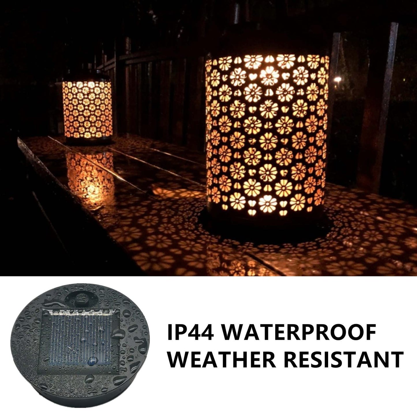 ORIGARDEN Solar Lantern Replacement Top - Waterproof Garden Decor - 2.76 Inch, Warm White, 2 Pack, Model US 3.15in Dancing Lantern Repl-top 02
