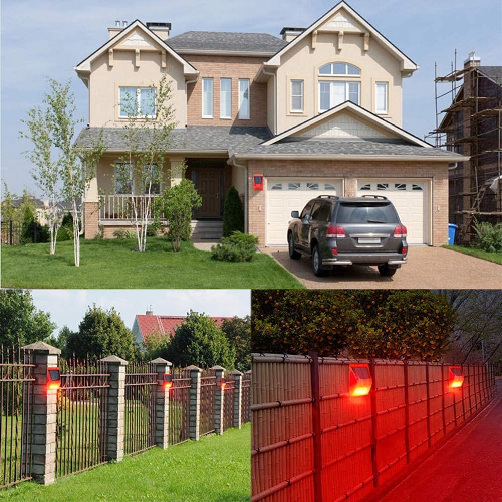 Chunhee Solar Alarm Strobe Light With Remote Control Motion Sensor Detector Outdoor Alarm 129Db Sound Security Siren Ip65 Waterp