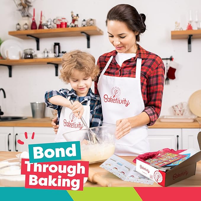 Baketivity Baking Kit Bundle – DIY Jumbo Yum&m Cookies & Delicious Cake Pops – Kids Baking Set with Pre-Measured Kosher Ingredients, Illustrated Recipes & Video Tutorials – Fun Activity for Ages 6-12+