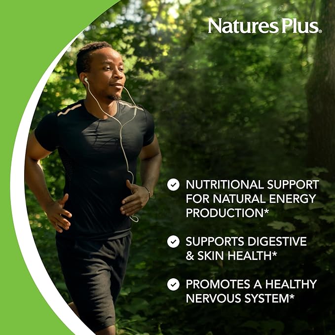 Natures Plus Niacin - 100 mg, 90 Vegetarian Tablets - High Potency Vitamin B3 Supplement - Gluten-Free - 90 Servings