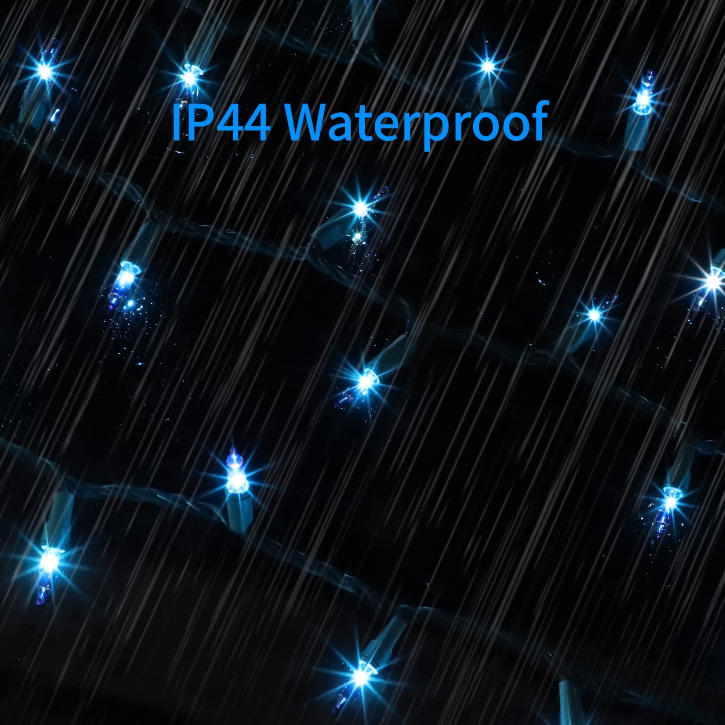 Glownova Green Wire Blue Incandescent Bulb 100 Mini String Lights For Indoor Christmas Tree Garland Birthday Wedding Party Festival Decoration