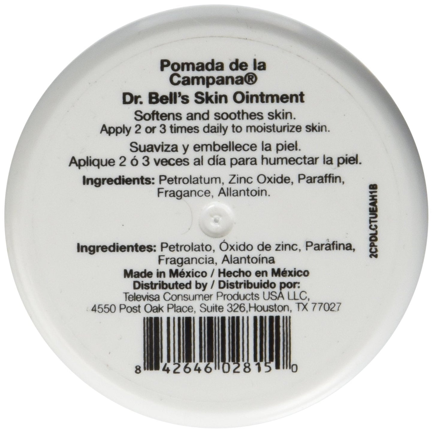 Dr. Bells Pomade Pomada De La Campana - Dry Skin - Melasma 2.6 Oz