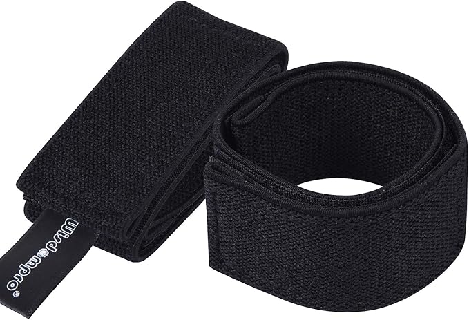 Wisdompro Cowboy Boot Straps, 1 Pair Ankle Bands Blousing Garter Blousers Lasso Pant Leg Clip Jeans Wrap for Biking, Fishing