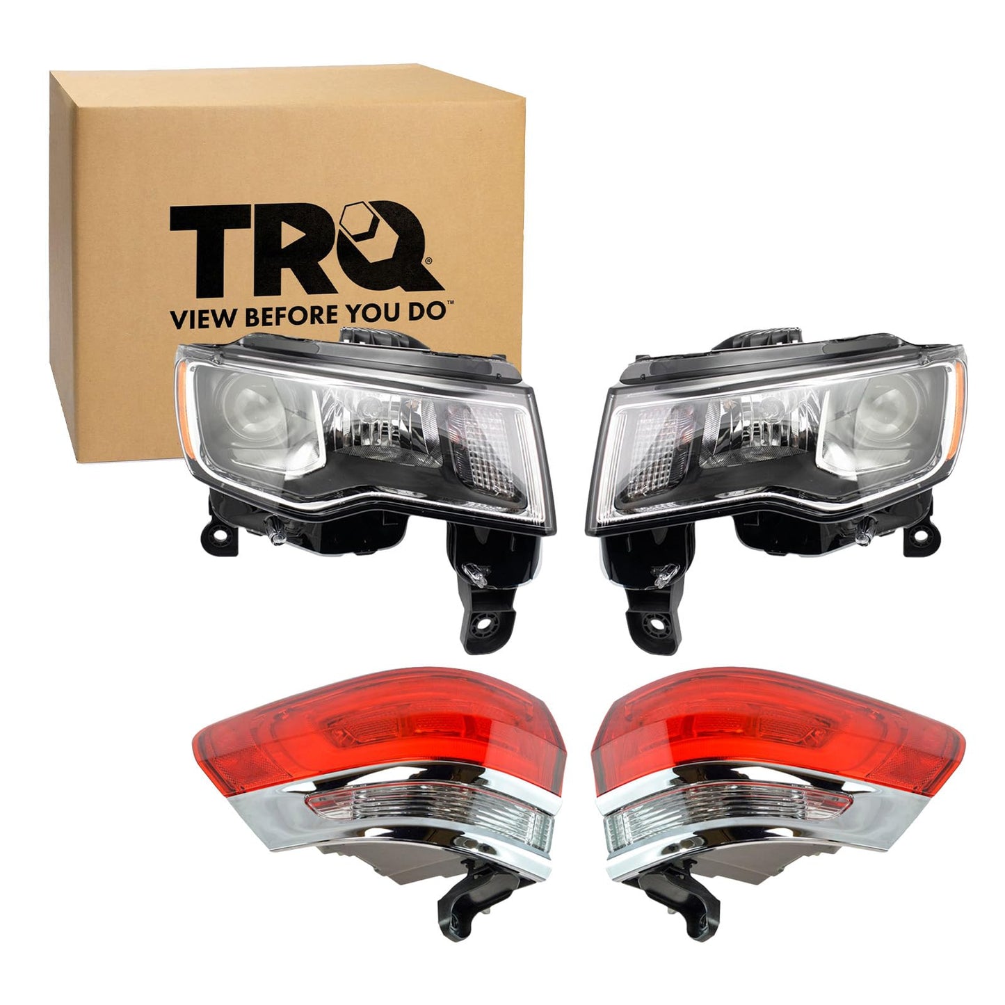 Trq Lighting Kit Ch2502297 Ch2503297 Ch2804106 Ch2805106 Compatible With 2017-2022 Jeep Grand Cherokee 2022 Grand Cherokee Wk