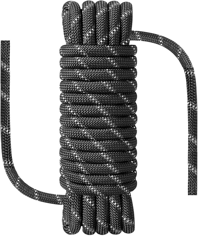 NorthPada Multi-Purpose Climbing Rope - 8/10/12mm x 5/10/20/30m, Ideal for Rappelling, Boating, Tree Swing, and Sailing