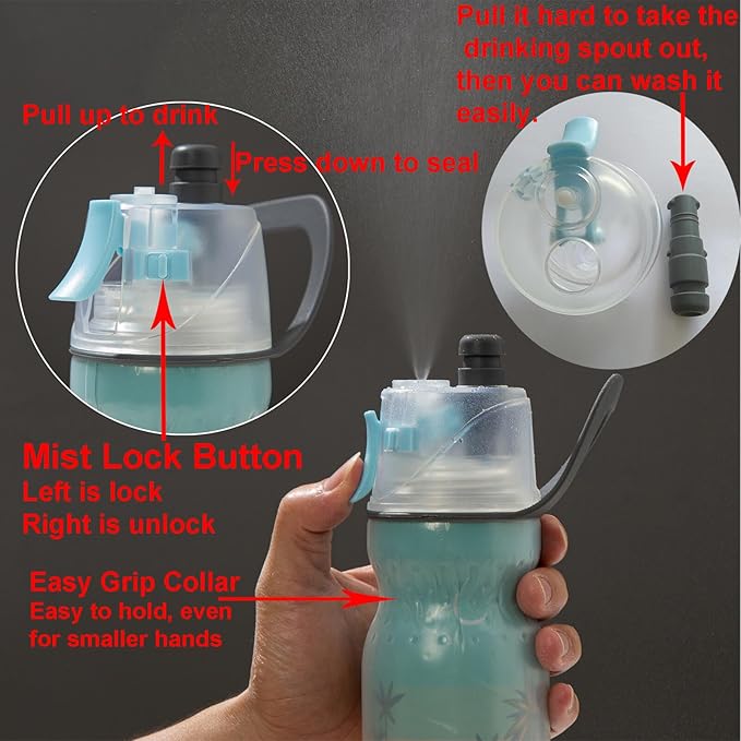 Baseball Accessories Water Bottles Gifts for Boys Girls Softball Sports Water Bottle for Kids School 20 oz Insulated Mist and Sip Waterbottle