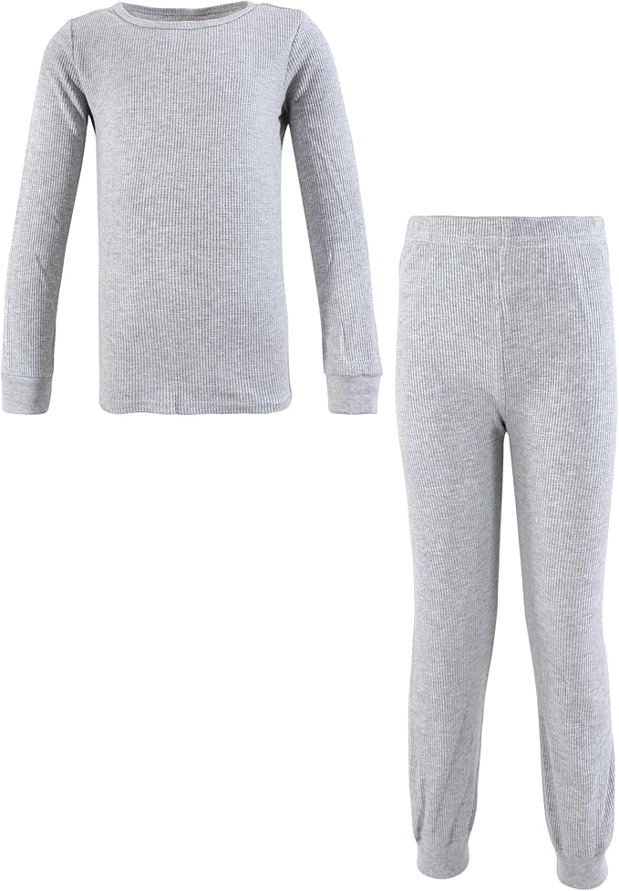 Hudson Baby Unisex Baby Thermal Long Underwear Set, Soft Pink