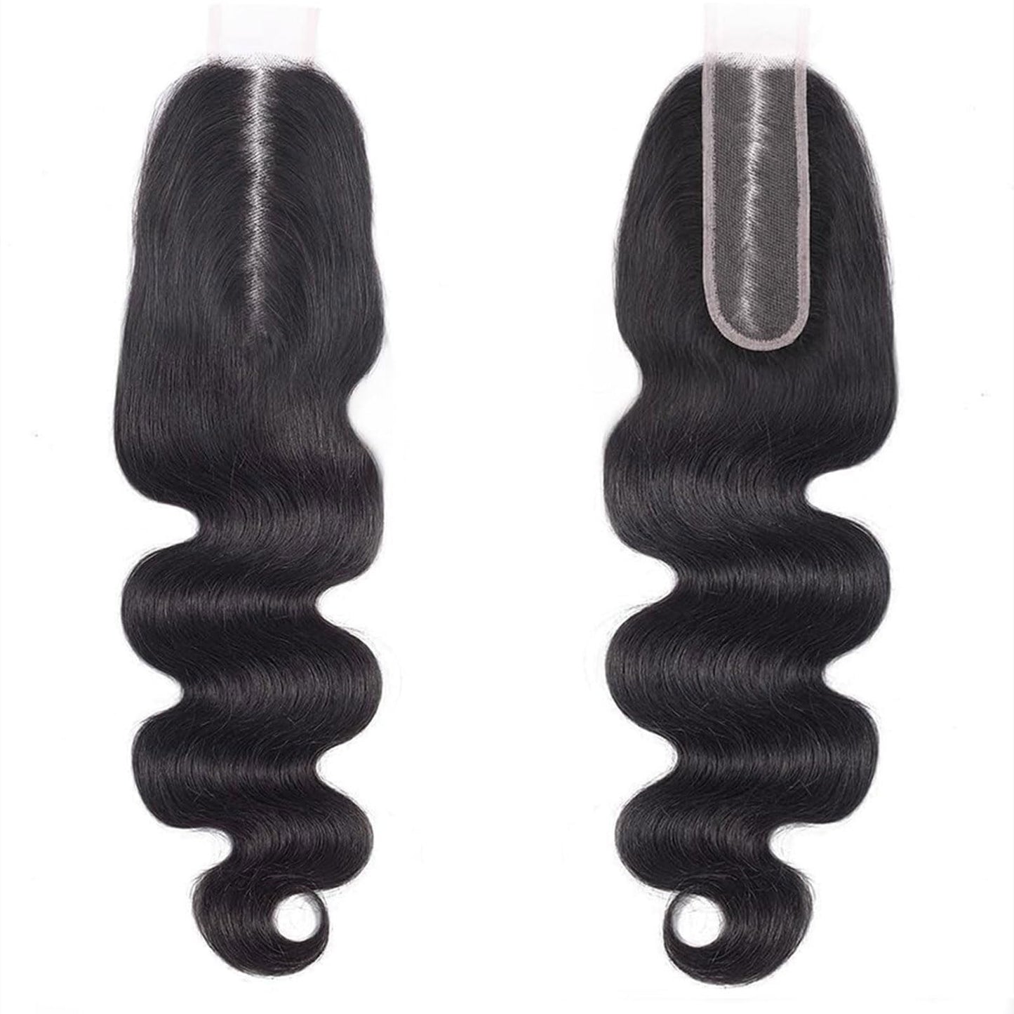 2x6 Closure Human Hair 16 Inch HD Transparent Lace 2x6 Body Wave Closure Middle Part Brazilian Human Hair Closure With Baby Hair