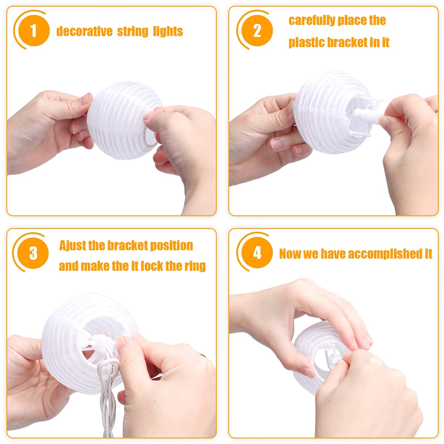 Vigdur Decorative String Lights - 10 LED White Lights, 9.84FT, Nylon, Irregular White Light for Indoor/Outdoor Use