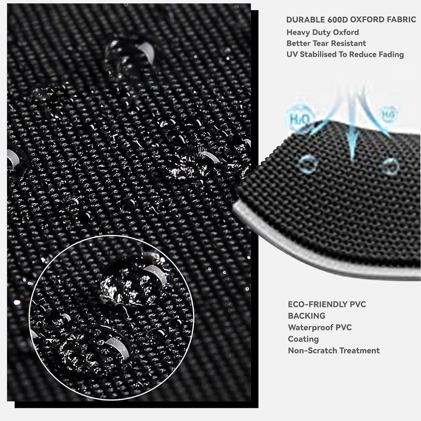 Outdoor Prep Table Cover- Heavy Duty Waterproof Cover for Outdoor Stainless Steel Table,Compatible with 44 inch Outdoor Utility Cart and Storage Cabinet Black
