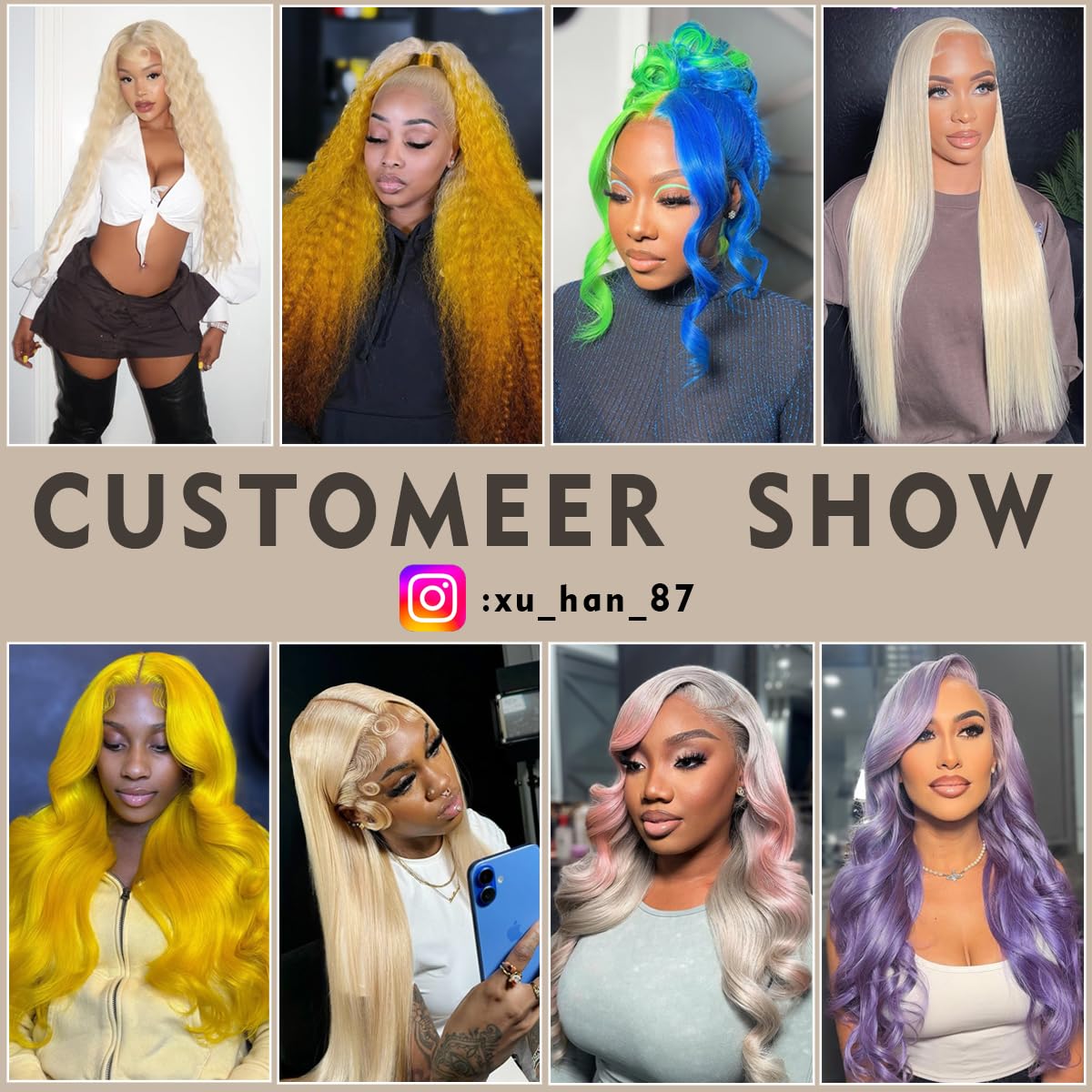 WAQI 44 Inch 613 13x6 Lace Front Wig Human Hair 200 Density Blonde Wig Human Hair Body Wave Lace Front Wigs Human Hair Pre Pluck
