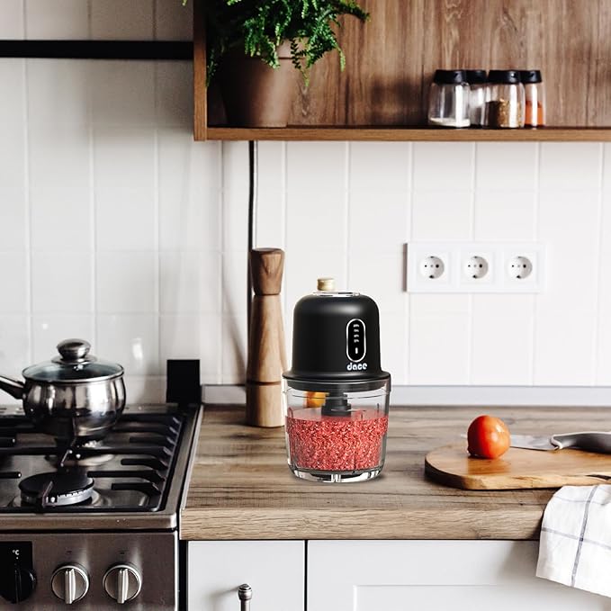 CORDLESS FOOD PROCESSOR WITH GLASS JAR