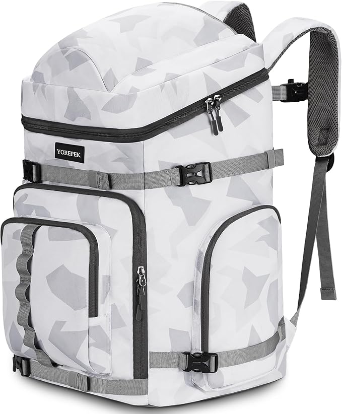 YOREPEK 65L Ski Boot Bag Backpack with 8 Pockets, Waterproof Ski Snowboard Boot Bags for Air Travel, Ski Gear Bag Backpack...