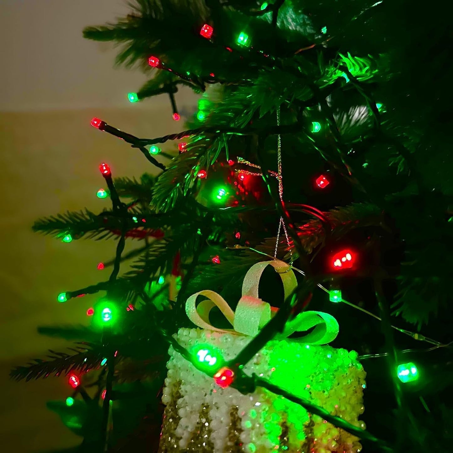 Ozs 2Pk 240Led Solar String Lights Outdoor Waterproof | Solar Christmas Tree Lights With 8 Lighting Modes Solar Light Outdoor For Xmas Party Garden Tree Christmas Decorations (Red&Green)