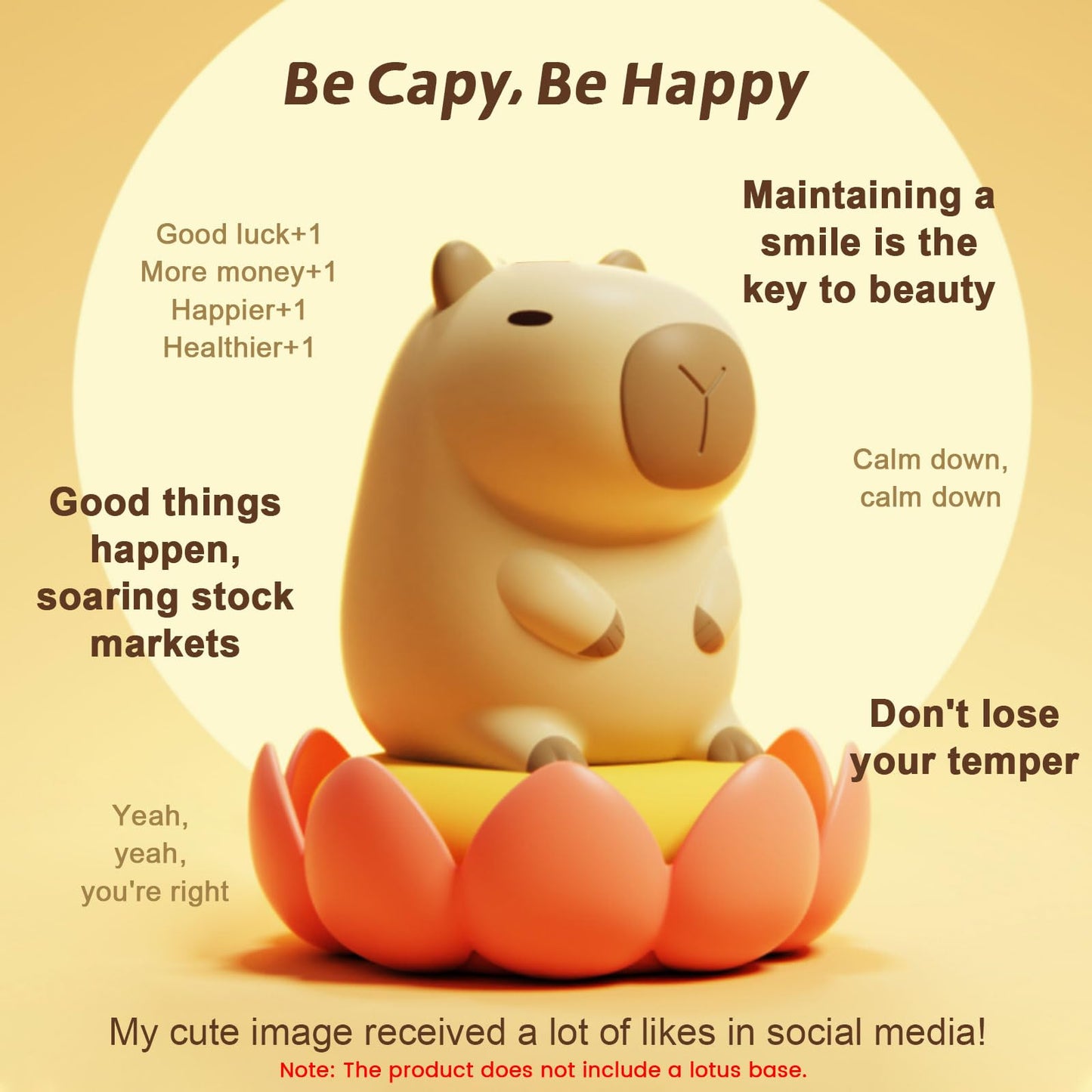 Yr Yrhh-Pet Capybara Cute Night Light  Squishy Capybara Lamp Xmas Gifts Toys  Rechargeable Led Dimmable Silicone Nightlight For Kids  Funny Light Up Capibara  Baby Nursery College Dorm Fall D?Cor