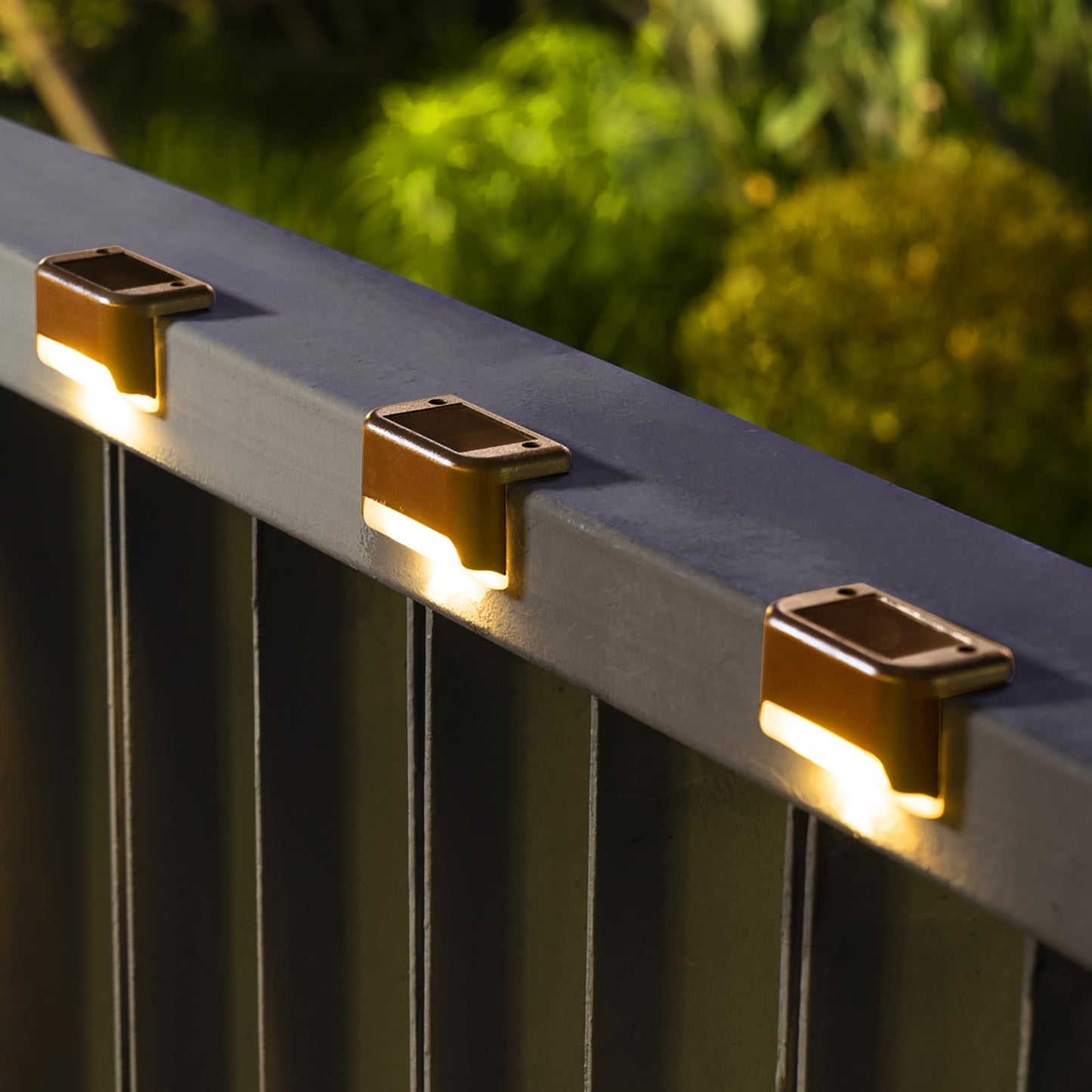Solpex Solar Deck Lights 16 Pack - Waterproof Led Step Lights, Warm White, For Outdoor Stairs, Fence, Yard, Patio, And Pathway